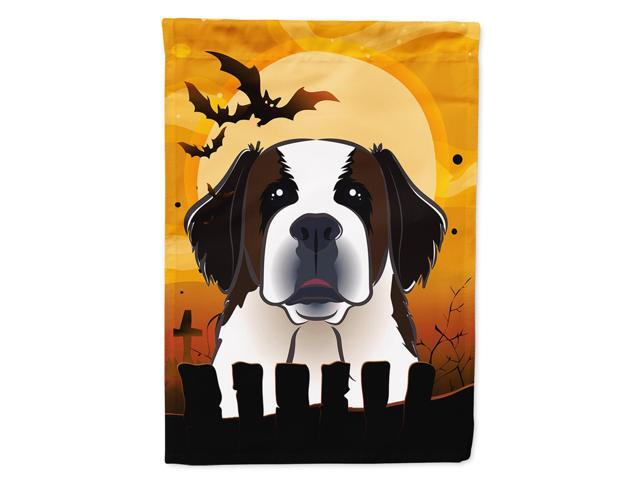 Caroline's Treasures BB1804CHF Halloween Saint Bernard Canvas House Size Flag Multicolor Large