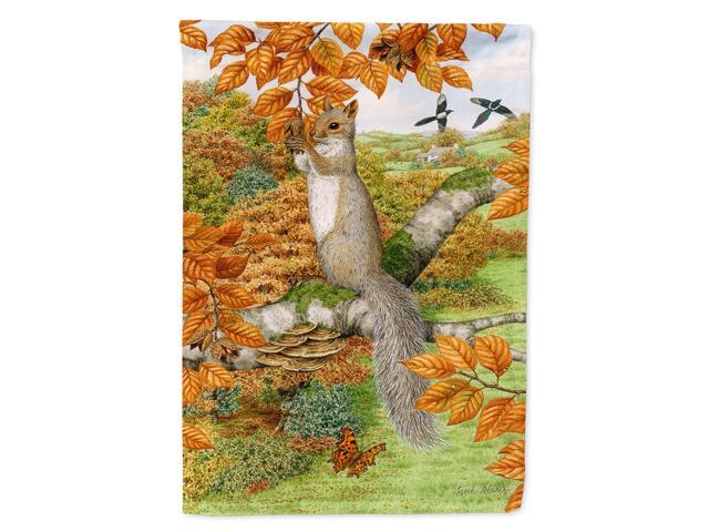 Caroline's Treasures ASA2074CHF Grey Squirrel Canvas House Size Flag Multicolor Large