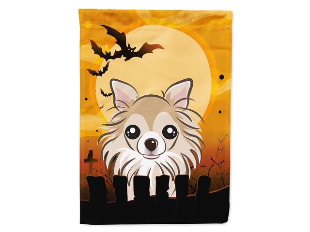 Caroline's Treasures BB1809CHF Halloween Chihuahua Canvas House Size Flag Multicolor Large