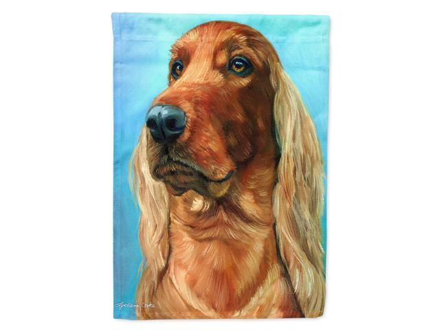 Caroline's Treasures 7314CHF Irish Setter in Blue Flag Canvas Large Multicolor
