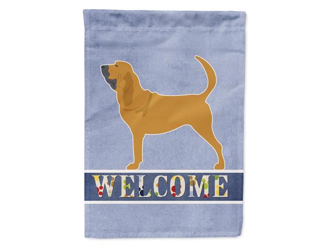 Carolines Treasures BB5488GF Bloodhound Garden Size Welcome Flag Small Multicolor