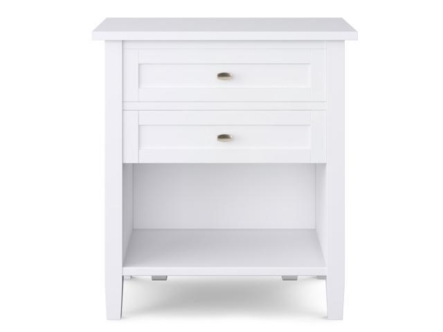 Warm Shaker SOLID WOOD 24 in Wide Bedside Nightstand Table