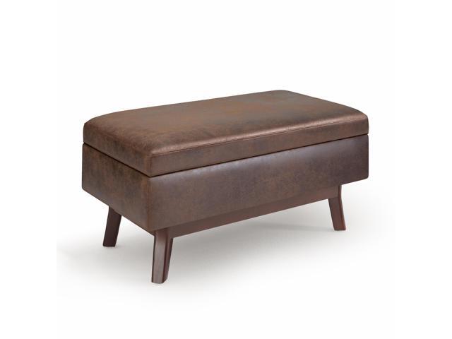 Owen 36 in Wide Rectangle Small Rectangular Storage Ottoman