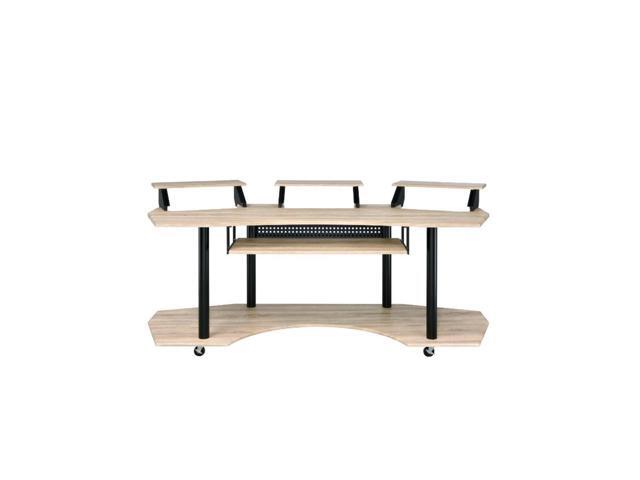 Music Recording Studio Desk Natural Oak