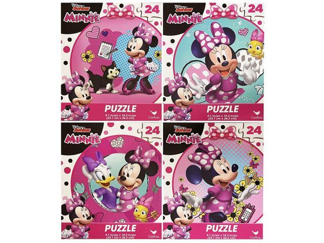 Disney Junior Minnie Mouse 4-Pack Puzzle Combo - 24 Pieces Each