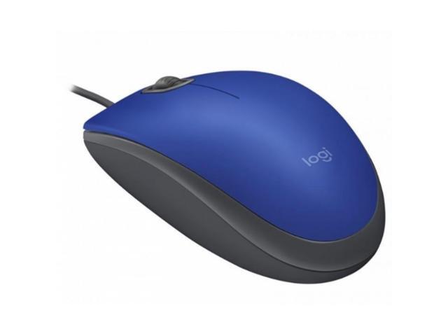 LOGITECH M110 WIRED MOUSE BLUE