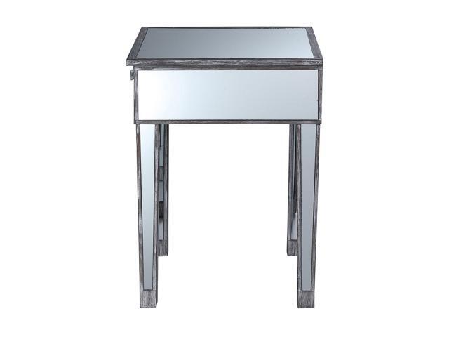 Ergode Gold Coast Mirrored 1 Drawer End Table