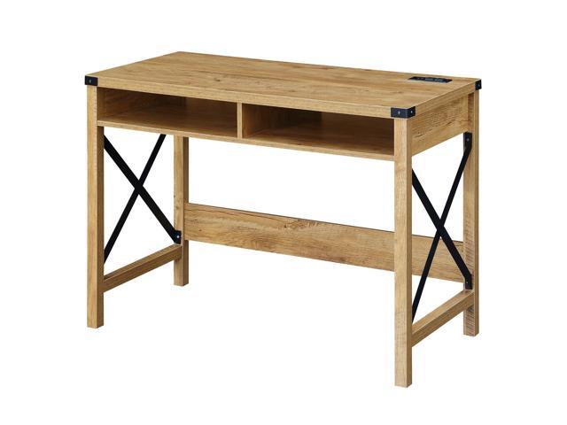 Ergode Durango 42 Inch Desk with Charging Station and Shelves