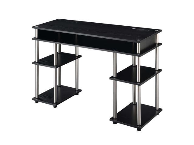 Ergode Designs2Go No Tools Student Desk with Charging Station and Shelves