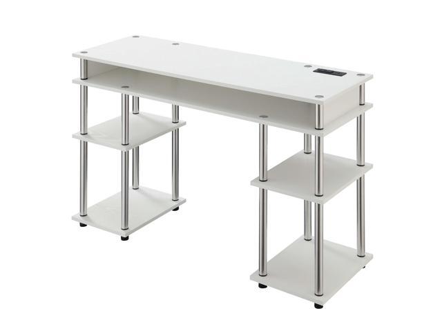Ergode Designs2Go No Tools Student Desk with Charging Station and Shelves