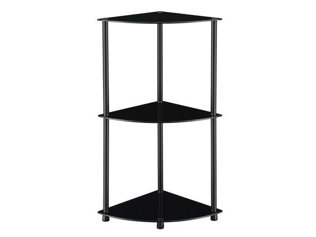 Ergode Designs2Go Classic Glass 3 Tier Corner Shelf