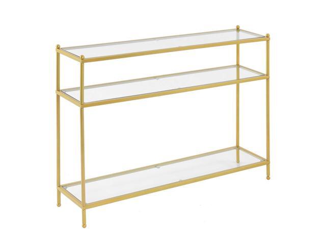 Ergode Royal Crest 3 Tier Glass Console Table