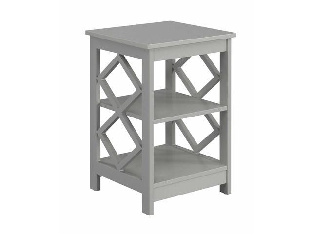 Ergode Diamond End Table with Shelves