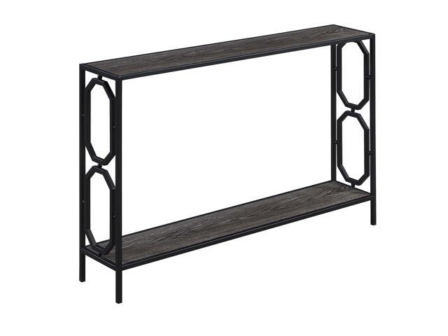 Ergode Omega Metal Frame Console Table with Shelf