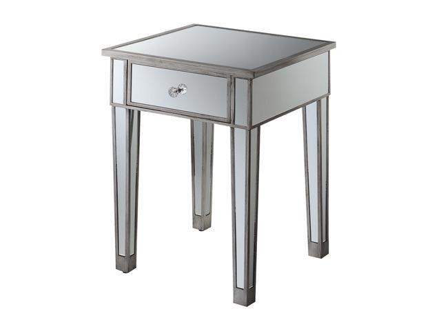 Ergode Gold Coast Mirrored 1 Drawer End Table