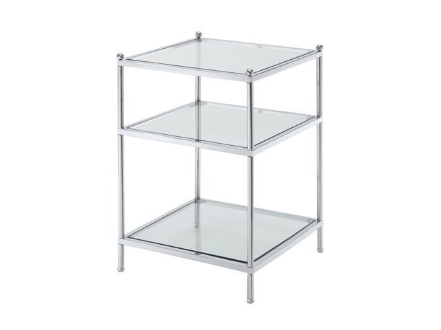 Ergode Royal Crest 3 Tier Glass End Table