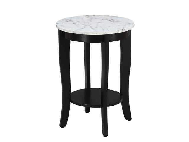 Ergode American Heritage Round End Table with Shelf