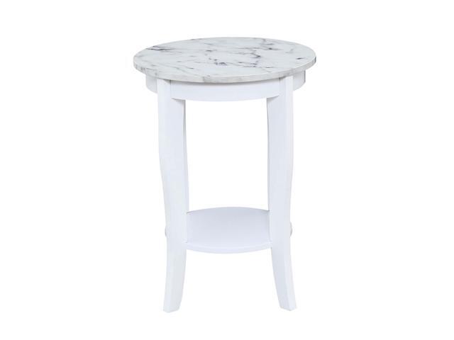 Ergode American Heritage Round End Table with Shelf