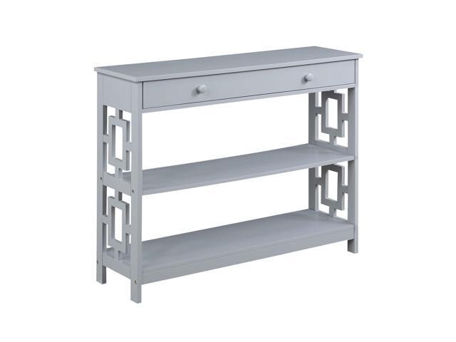 Ergode Town Square 1 Drawer Console Table with Shelves