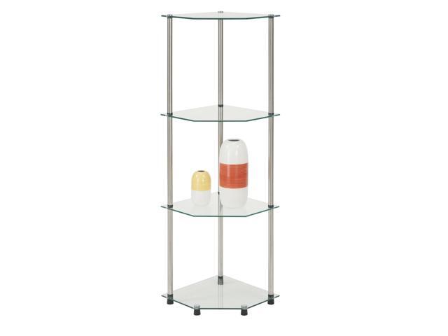 Ergode Designs2Go Classic Glass 4 Tier Corner Shelf