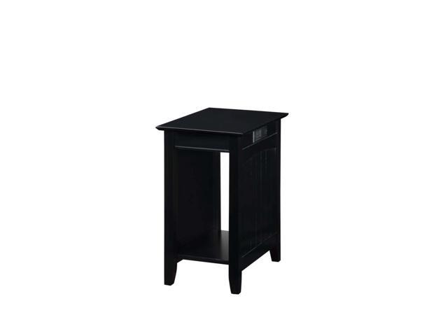Ergode Edison End Table with Charging Station and Shelf