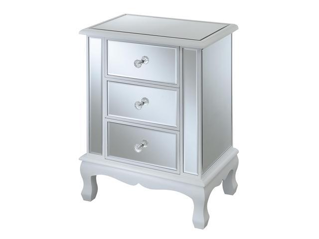 Ergode Gold Coast Vineyard Mirrored 3 Drawer End Table