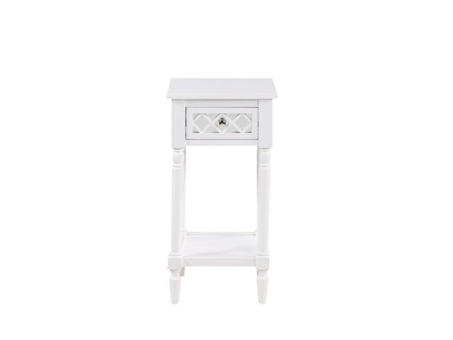Ergode French Country Khloe Deluxe 1 Drawer Accent Table with Shelf