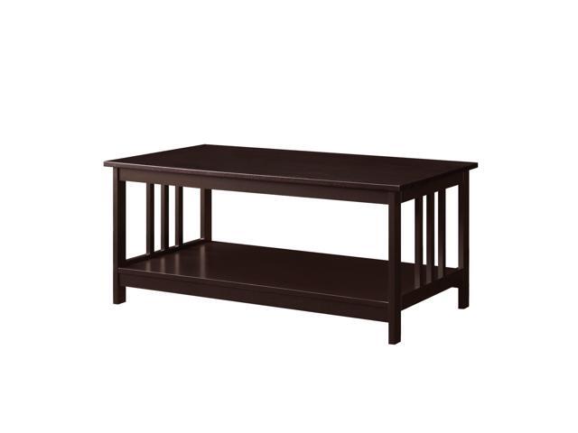 Ergode Mission Coffee Table with Shelf
