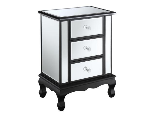 Ergode Gold Coast Vineyard Mirrored 3 Drawer End Table