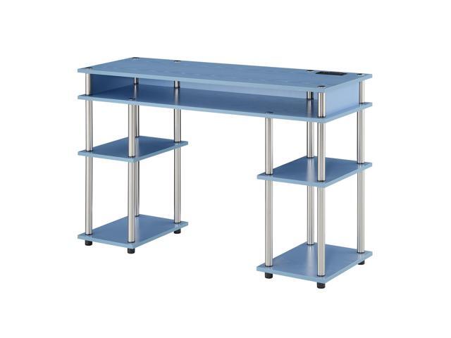 Ergode Designs2Go No Tools Student Desk with Charging Station and Shelves