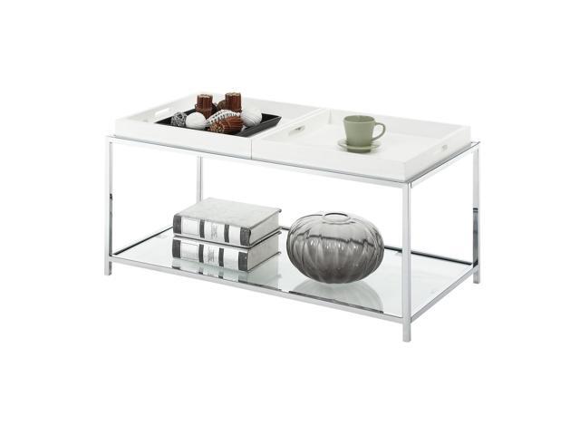 Ergode Palm Beach Coffee Table with Shelf and Removable Trays
