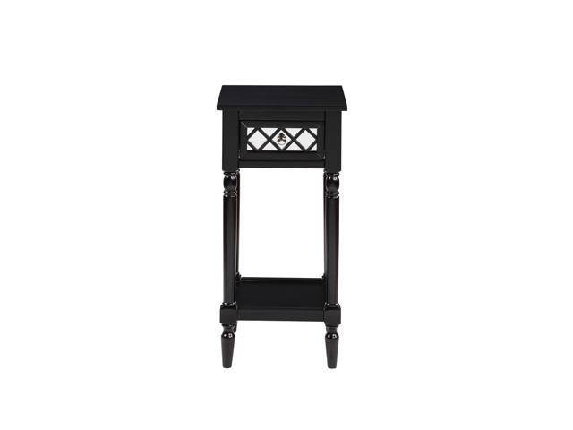 Ergode French Country Khloe Deluxe 1 Drawer Accent Table with Shelf