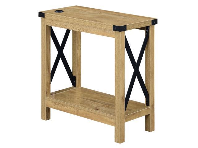 Ergode Durango Chairside Table with Charging Station and Shelf