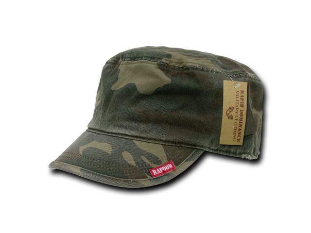 Adjustable Patrol Caps Woodland Camo