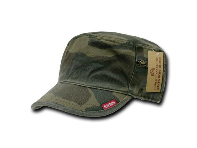 Adjustable Patrol Caps w/ Zipper Wood
