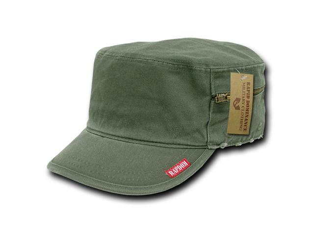 French Round Bill Caps Olive XL (011)