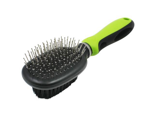 Pet Life Flex Series 2-in-1 Dual-Sided Pin and Bristle Grooming Pet Brush
