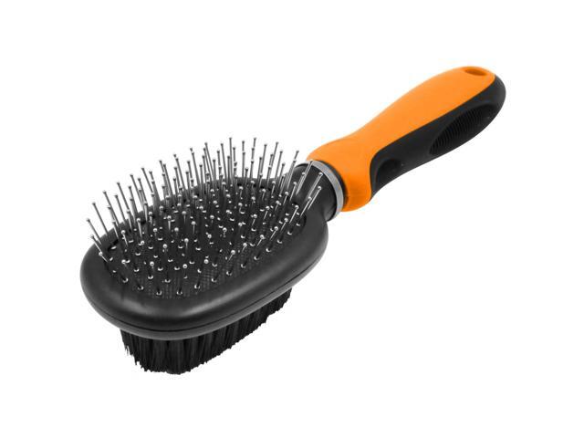 Pet Life Flex Series 2-in-1 Dual-Sided Pin and Bristle Grooming Pet Brush