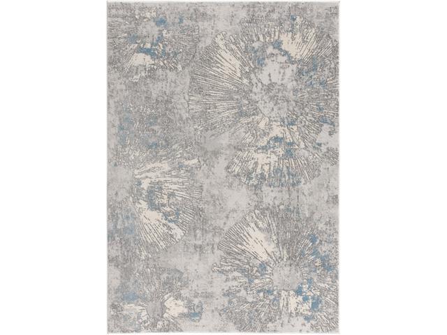 Ergode Modern Abstract Area Rug (4x6 feet) - 3'9' x 5'6' Blue