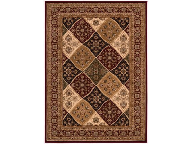 Ergode Traditional Runner Area Rug (2x10 feet) Transitional - 2'3' x 10' Red