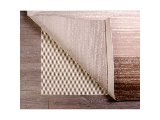 Ergode Rug Pad Collection Premium Standard Soft PVC Non Slip Rug Pads (025') - 7' x 10' Ivory