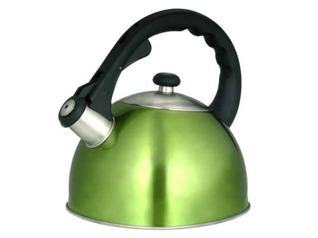 Satin Splendor 28 Qt Metallic Chartreuse Tea Kettle