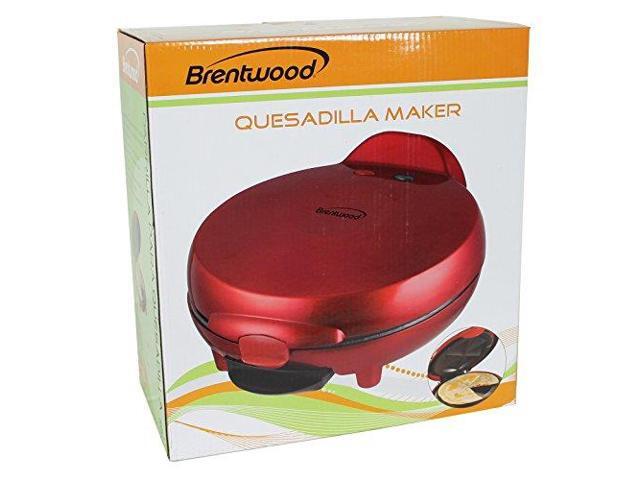 thumbnail image 2 of Brentwood Quesadilla Maker - Red Non-Stick Electric Cooker For 6" Tortillas 2 of 12