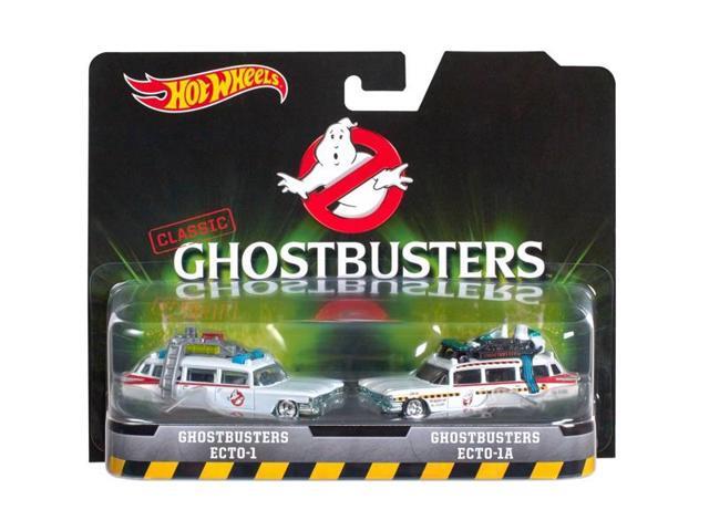 Hot wheels DVG08 Ghostbusters Ecto 1 & Ecto 1A Cars Diecast Model Cars Set of 2