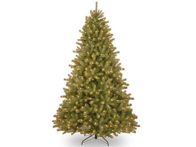 7 1/2' 'Feel-Real' Lakewood Spruce Hinged Tree with 700 Dual Color LED Lights