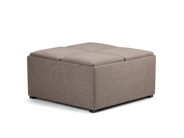 Avalon Square Coffee Table Storage Ottoman