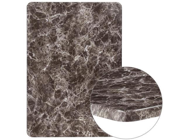 30' x 42' Rectangular Gray Marble Laminate Table Top