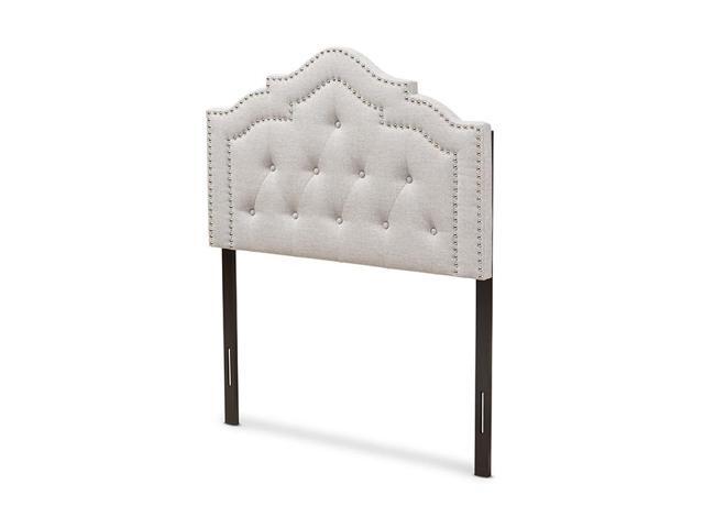 Baxton Studio Edith Modern and Contemporary Greyish Beige Fabric Twin Size Headboard