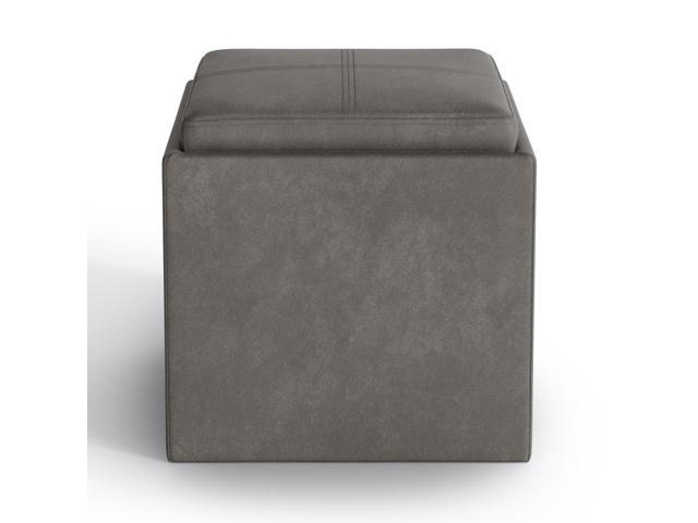 Rockwood Cube Storage Ottoman with Tray