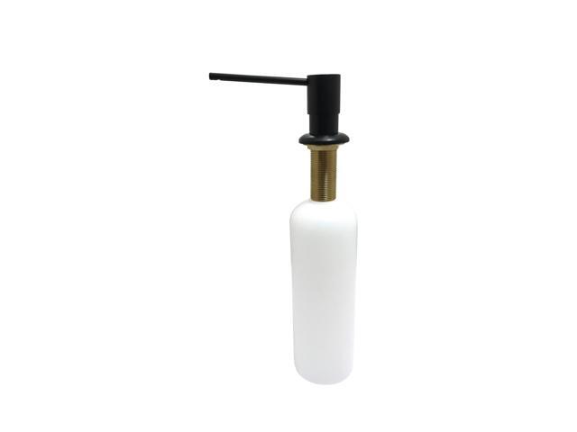 Kingston Brass SD3710 17 oz Naples Soap Dispenser with Straight Nozzle Matte Black
